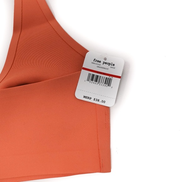 Free People Amber Halter Grapefruit Bralette XS - Picture 6 of 13